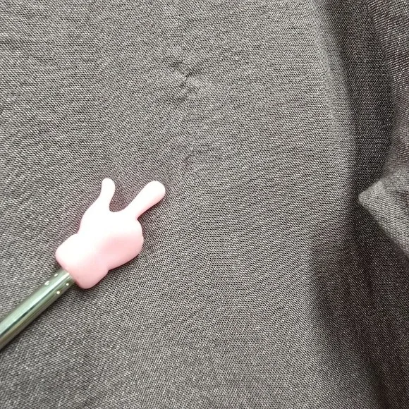 Habitat Women Textured Button Up Shirt Size Medium Lagenlook Office Flowy - Picture 10 of 14